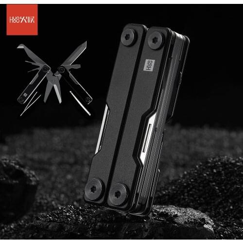 2020 HUOHOU MINI Multi-Function Knife Pocket Folding Knife Stainless Steel Aluminum alloy Scissors corrosion resistance Knife