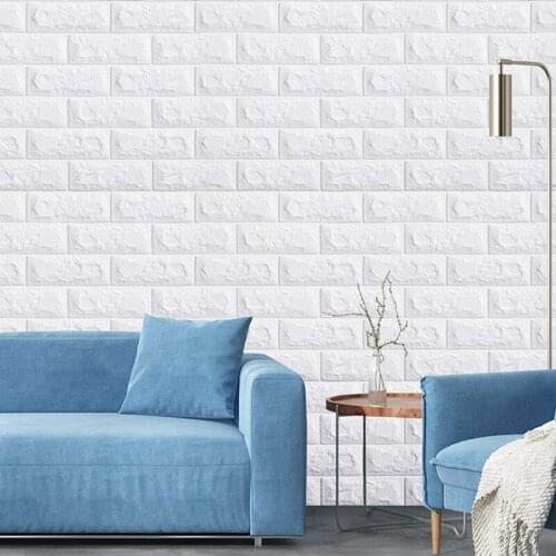 70x77cm PE Foam Wall Stickers Living Room Bed room Wall Covering DIY Self adhesive Brick Wallpaper for Wall Waterproof