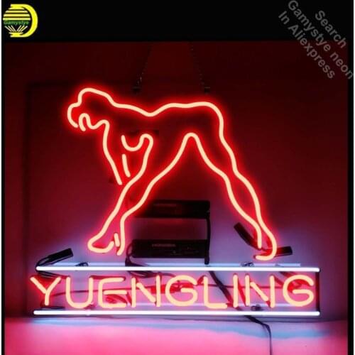 Neon Sign for Yuengling Live Nudes Girl Neon Tube vintage Bright sign handcraft Lamp Store Displays Great Gifts Flashlight sign
