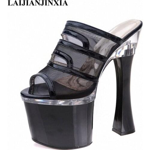 New Special high heels 18cm ultra thin sexy slippers/star shoes/catwalk shoes Dance Shoes