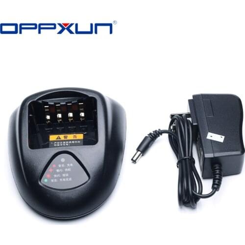 OPPXUN Charger CH10L07 With Adapter for Hytera HYT TC-700 TC-700EX TC-780M TC-780T TC780 TC710 TC700 BL1703 BL-2102 Etc Battery