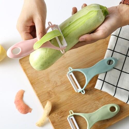Vegetable Fruit Ceramic Peeler Cooking Tools Potato Peelers Ceramic Peeler (Color Random)
