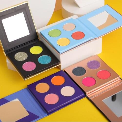 Custom Private Label Eyeshadow Palette Matte Shimmer Glitter Pigmented Makeup Eye Shadow Powder Waterproof Eye Cosmetics Bulk