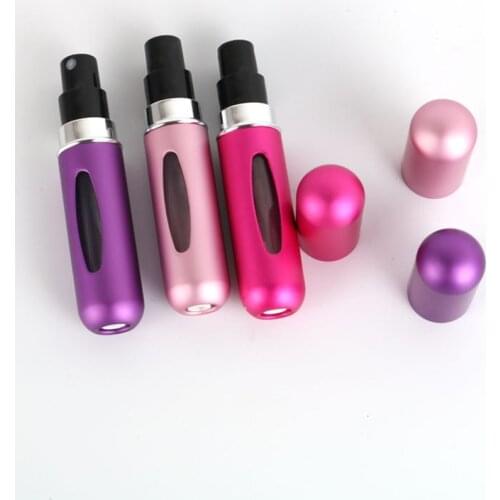 5ml Portable Mini Refillable Perfume Bottle With Spray Scent Pump Empty Cosmetic Containers Spray Atomizer Bottle For Travel