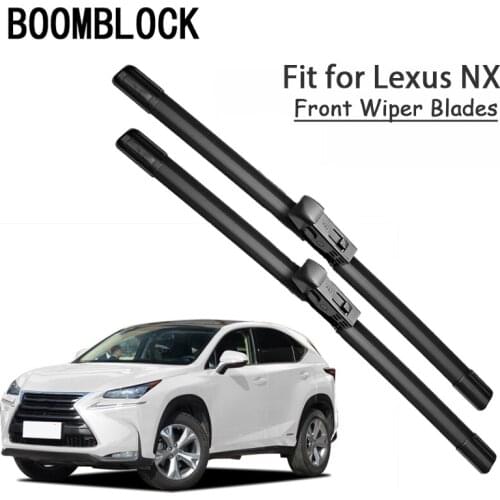 BOOMBLOCK 2PCS High Quality Front Windshield Wiper Blades For Lexus NX 200t 300h 2018 2017 2016-2014 Accessories