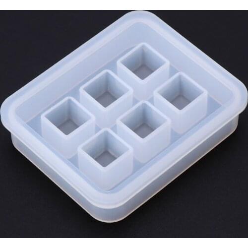Silicone Mold 12mm 3D Cube DIY Desk Decoration Jewelry Making Pendant Tools Handmade Gifts Crafts Epoxy Resin Molds