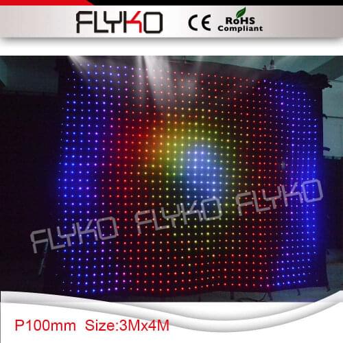 Lights air led stage backdrop P10 3x4m with video function