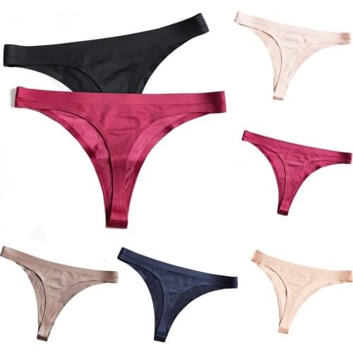 M-3xl Plus Sizw Sexy Briefs Thong Panties Fashion Soild Underwear Lingerie Low Waist High Quality Underpant Womens Tangas Mujer