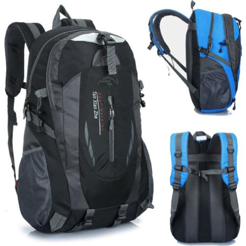 Waterproof Climbing Sports Outdoor Unisex Nylon Rucksack Bags Travel Backpack Camping Hiking Trekking Pack daypack Bag For Men