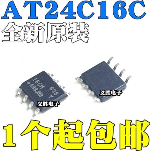 10pcs/lot New original AT24C16C-SSHM-T AT24C16 patch 16CM SOP8