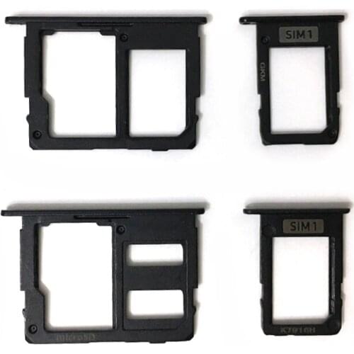 10pcs SIM & SD Card Holder Tray For Samsung Galaxy J5 Prime J7 Prime On5 On7 G6100 G5700 Dual Single Card Holder Slot Adapter