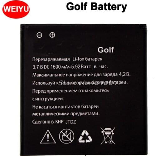 1600mAh Battery for EXPLAY Golf Accumulator