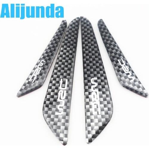 Alijunda Door edge protection fiber door side protection for Volkswagen vw POLO Tiguan Passat Golf EOS Scirocco Jetta