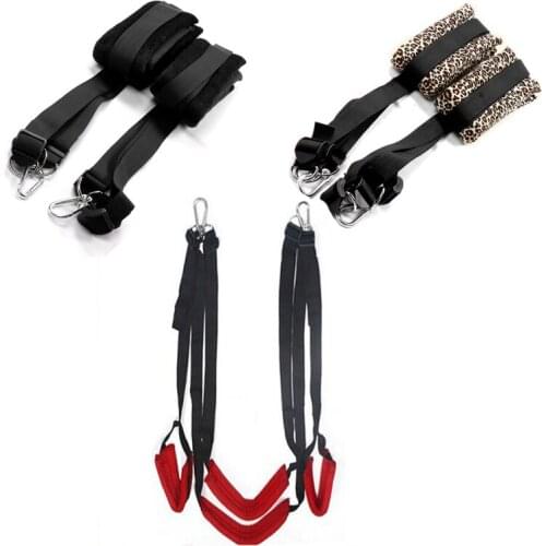 BDSM Bondages Swing Game Fetish Bondage Leg Open Spreader Sex Furniture Straps Flirting Bondage Rope Erotic Game Toy For Couples