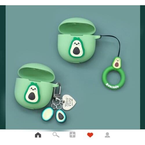 For Xiaomi Redmi Airdots 3 PRO Case Cute Avocado Cartoon Silicon Protective Cover Airdots 3 Bluetooth Wireless Earphone Case