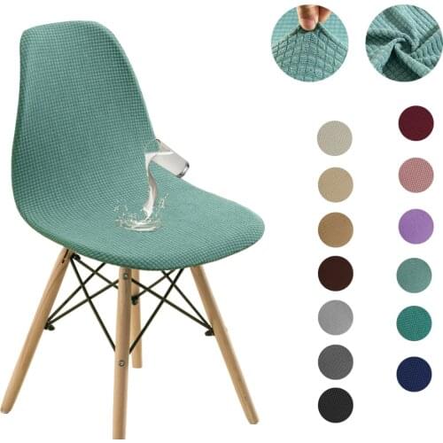 1/2/4/6 Pieces Seat Cover For Shell Chair Eames Dining Chair Cover Removable Washable Armless Slipcovers Banquet Home Seat Case