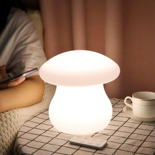 Colorful Mushroom Lamp Led USB Night Lights Bedroom Bedside Rechargeable Table Lamps for Living Room Home Decor Baby Kids Lamp