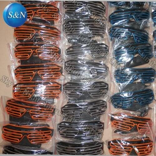 EL LED cool shutter glasses 10pc/Lot with Free Shipping