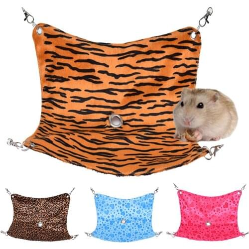 Pets Hamster Rabbit Heart Print Sleeping Hammock Cage Cotton Mouse Ferrets Guinea Pig Hanging Cat Bed Soft Warm Hanging Bed
