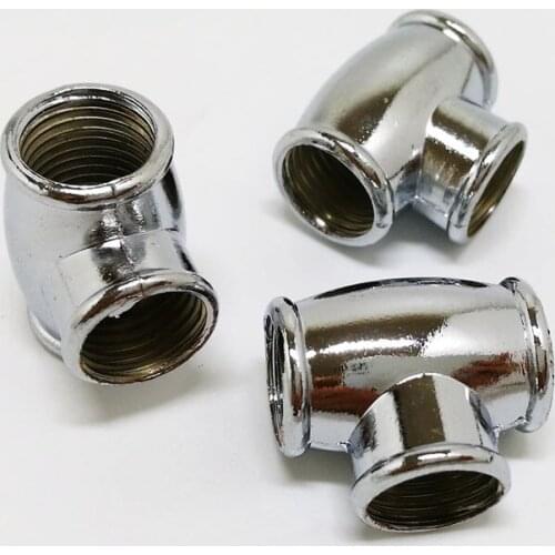 Lamps and Lanterns Bracket Fittings M10*1 Inner Teeth Tee Coupling T Shape Connector 5pcs