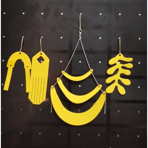 Metal Die Cuts Mold Tassel Earring Set Craft Knife Blade Punch Cutting Die Stencil For Diy Scrapbook Paper Cards Embossing Die