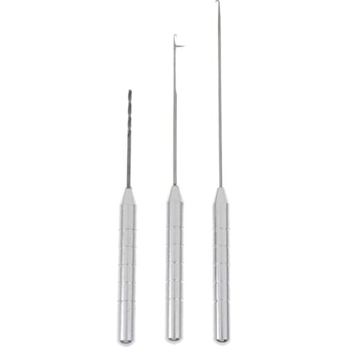 3 in 1 Combo Carp Coarse Fishing Hair Rig Rigging Boilie Needle Set Bait Needle Stringer and Driller Fish Tackle Anglers Tools