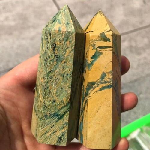 Natural Crystal, Yellow And Green Treasure, 1PC80-100mm Snergy Healing And Home Decoration