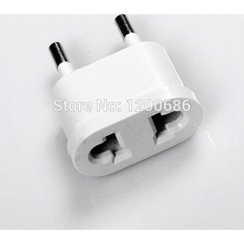 NEW US (USA) to EU (Europe) Power Plug Adapter for USA converter White Hot