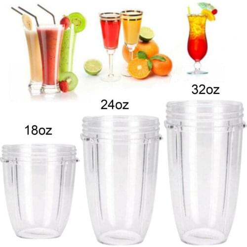 18/24/32oz Plastic Transparent Juicer Cup Mug Replacement for 600/900W NUTRI for Kitchen Dining Bar Kitchen Tools Gadgets