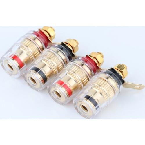 Preffair BP1118 8Pcs 4mm Amplifier Speaker Terminal Binding Post Banana Plug Jack