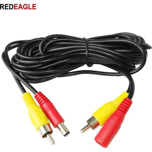 REDEAGLE CCTV RCA Video Cable 5M 10M 20M 2IN1 DC in Video/Audio out Extension Cable For Analog Security Camera DVR System