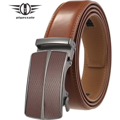 Famous Brand Belts for Men Fashion Designer Automatic Buckle Cowskin Genuine Leather Belt Men Business Trouser Straps Male B323