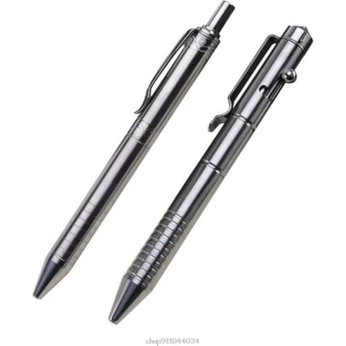 Solid Titanium Alloy Gel Ink Pen Retro Bolt Action Writing Tool School Office Stationery Supply Ja28 21 Dropship
