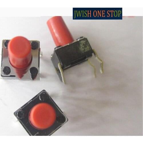 6*6*9.5 legs touch button switch red SKHHBSA010