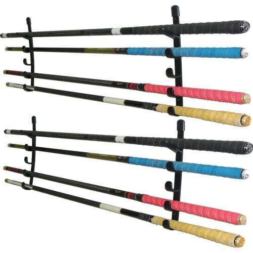 AUXPhome Fishing Rod Wall Storage Rack, Fishing Pole Holder for Garage & Cabin & Basement, Heavy Duty - Holds up to 10 Fishing R
