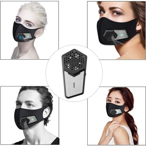 SANQ Personal Smart Electric Air Face Mask Fan for Air Supply, 650MAh Used for Cycling,Running, Weeding, Outdoor Sports