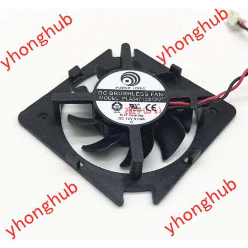POWER LOGIC PLA04710S12M DC 12V 0.09A 48X48X10mm Server Cooling Fan