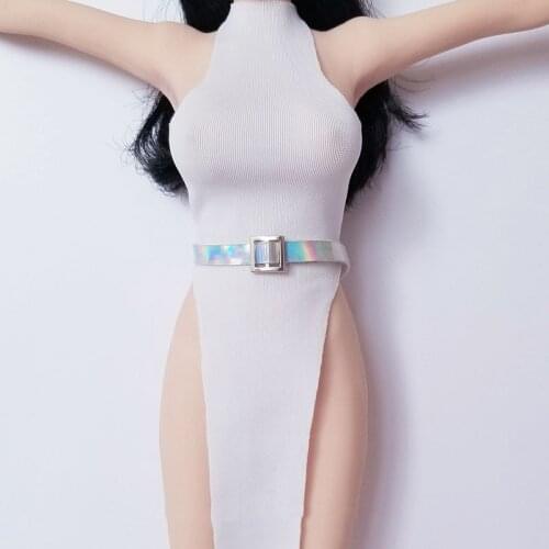 1/6 Female Soldier Elegant Dress Belt Colorful Radium Metal Buckle Waistband for 12 Inches TBLeague Ph Action Figures