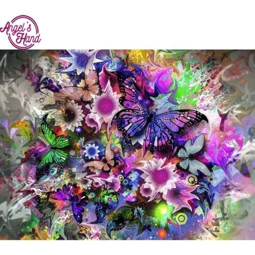Full Drill Square Diamond 5D DIY Diamond Painting"Pretty butterfly"Diamond Embroidery Cross Stitch Rhinestone Mosaic Painting