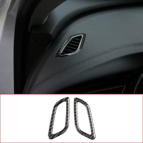 Car Interior Carbon Fiber Dashboard Air Conditioner Vent Cover Trim Accessories For Buick Regal 2017-2020