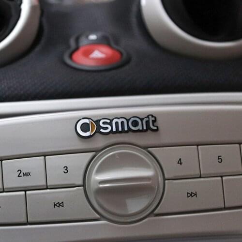 For Smart 451 453 450 452 454 Fortwo Forfour Crossblade City-Coupe Roadster Coupe Car 3D Metal Aluminum Decorate Emblem Stickers