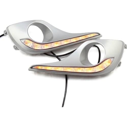 2Pcs for Toyota Highlander 2012-2013 LED Daytime Running Lights rgb led drl strip daytime running light 12V