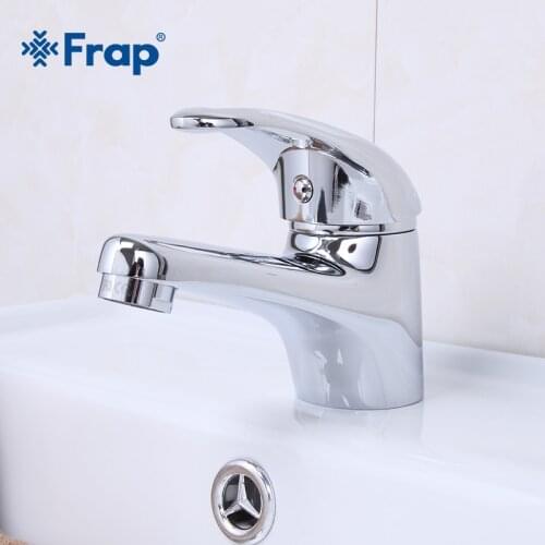 Frap Classic Style Basin Faucet Stainless Steel Tap Deck Mounted Cold and Hot Water Mixer Taps Single Handle Sink Torneira F1003
