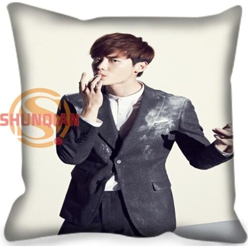 Custom Lee Jong Suk Pillowcase Square Zippered Home Decorative Pillow Cover Two Sides Printed 35X35 40X40 45X45 60X60