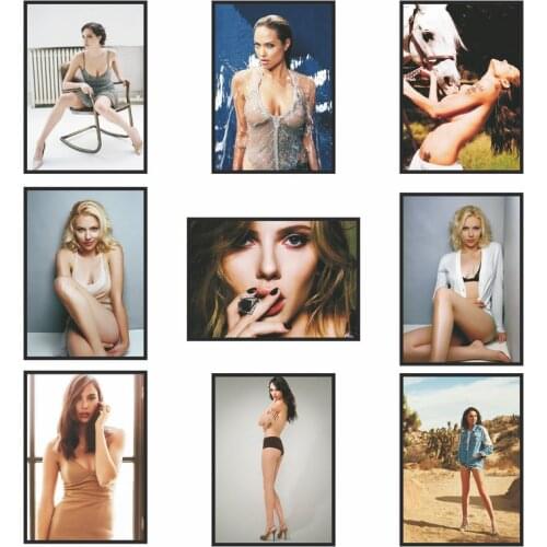 High Quality Sex Figure Canvas Art Poster Sexy Lady Female star Canvas Painting Actress Moive Poster Wall Art Home Decoration