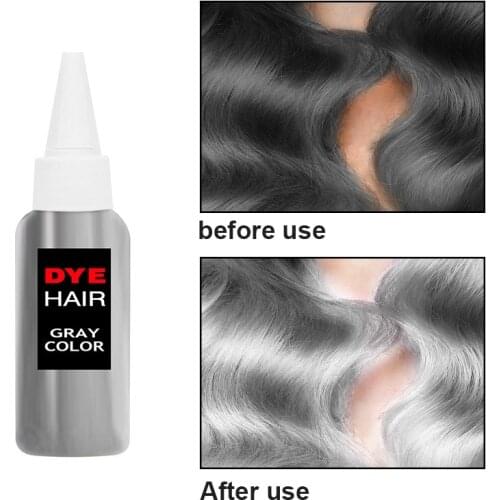 30ml Quick Color Hair Cream Old People Black Disposable Hair Dye Cream Unisex Silver Color Dye Cream Beauty Hair Color TSLM1