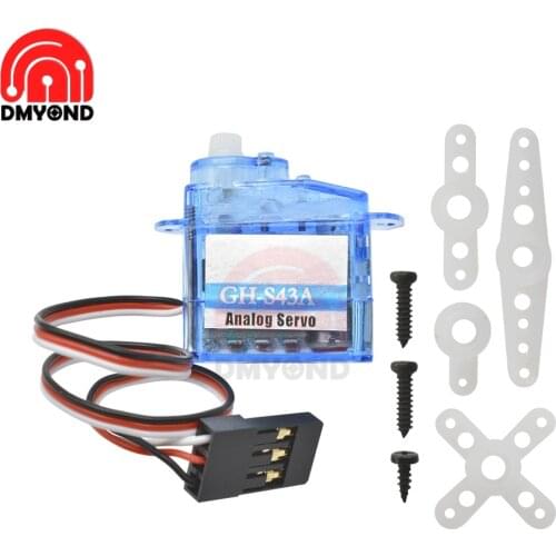 Mini Micro 4.3g Micro Servo Control Airplane Flight Direction Servo for RC Airplane Helicopter 4.8V-7.2V 5V -30 to +60 Celsius