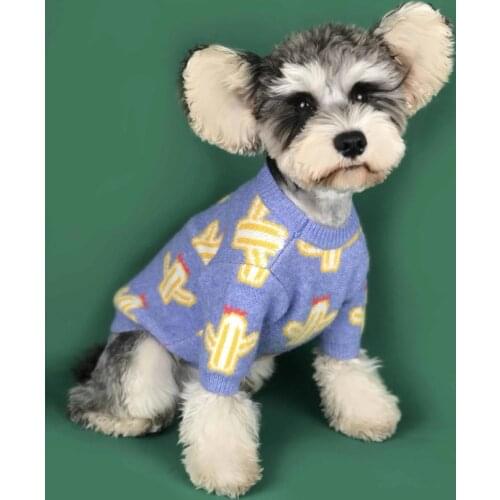 Fashion Dog Sweaters Autumn Winter Pet Clothes Puppy Home Coat S-2XL Hoodies For Cat New Dogs Clothing Akita Chihuahua Schauzer