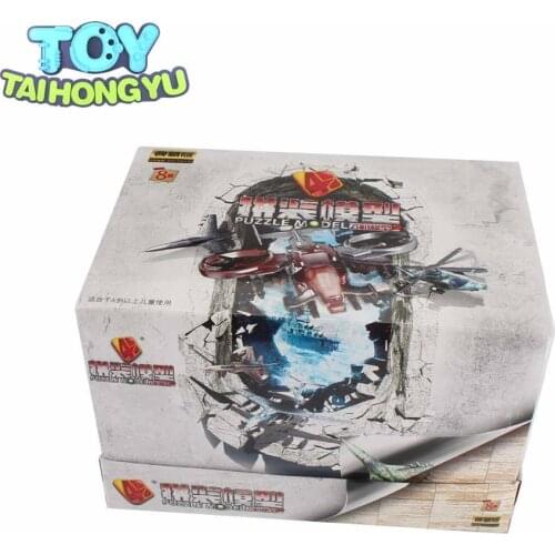 TAIHONGYU 4D 8pcs Set Figure Plastic Aero Aircraft Model Air Fighter Kits Plane Toy Gift
