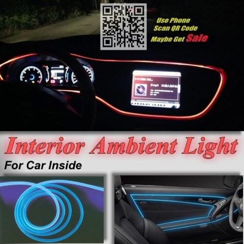 NOVOVISU For HONDA Jazz Fit Car Interior Ambient Light Panel illumination For Car Inside Tuning Cool Refit Light Optic Fiber